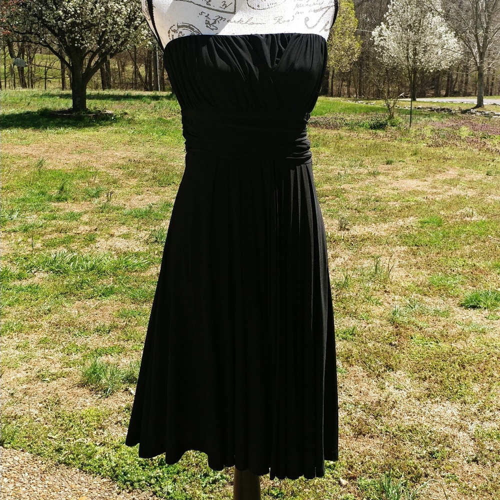 The Limited black strapless cocktail dress